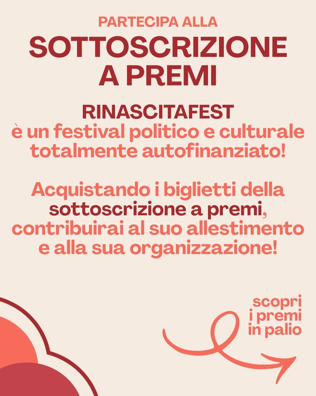 Come partecipare alla sottoscrizione a premi RinascitaFest 2026